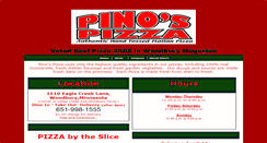 Desktop Screenshot of pinospizzaatwoodbury.com